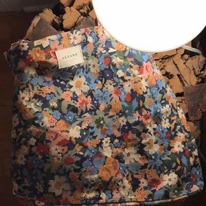 Sezane floral tote